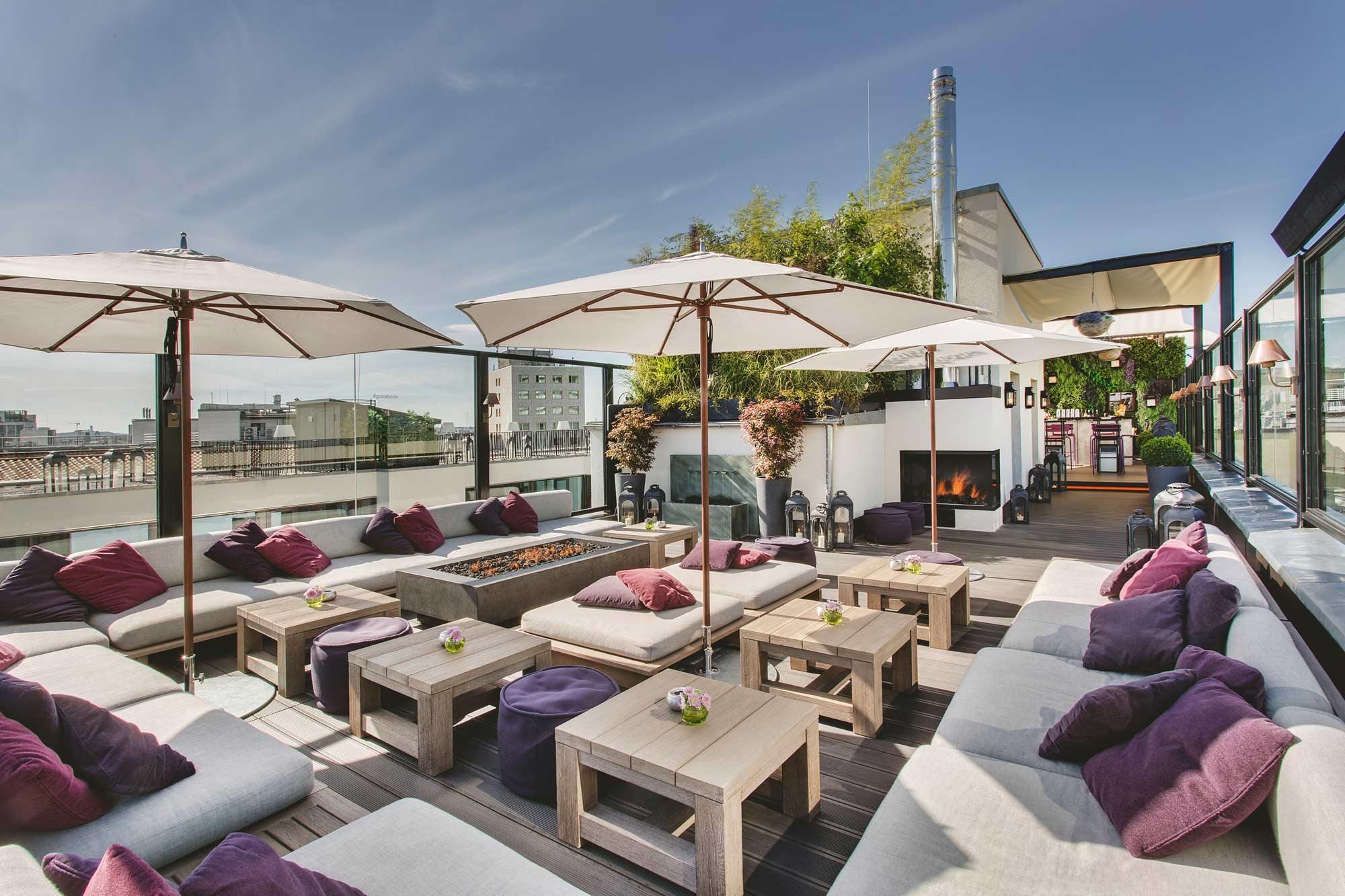 Hotel Zoo Berlin Dış mekan fotoğraf The rooftop terrace